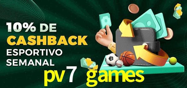 10% de bônus de cashback na pv7 games